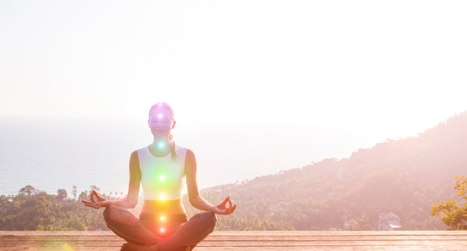 Picture of person doing yoga