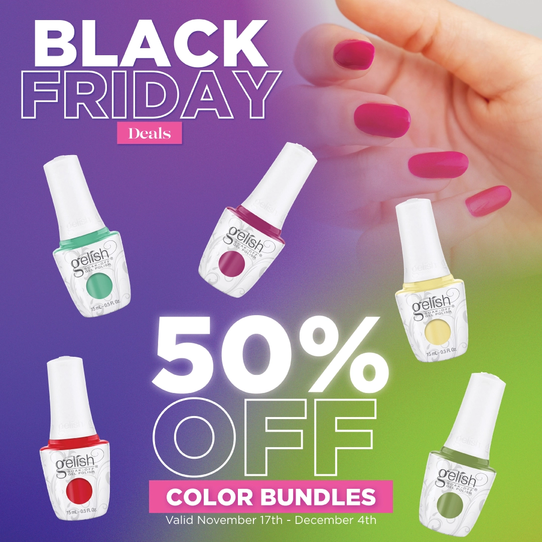 50% off in color bundles Gelish