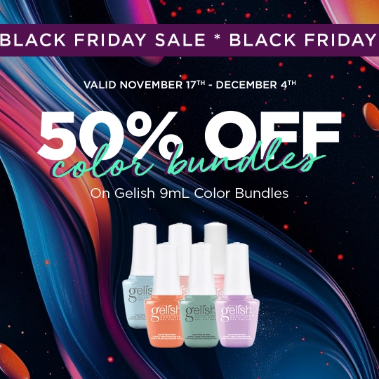 50% off in color bundles Gelish Mini